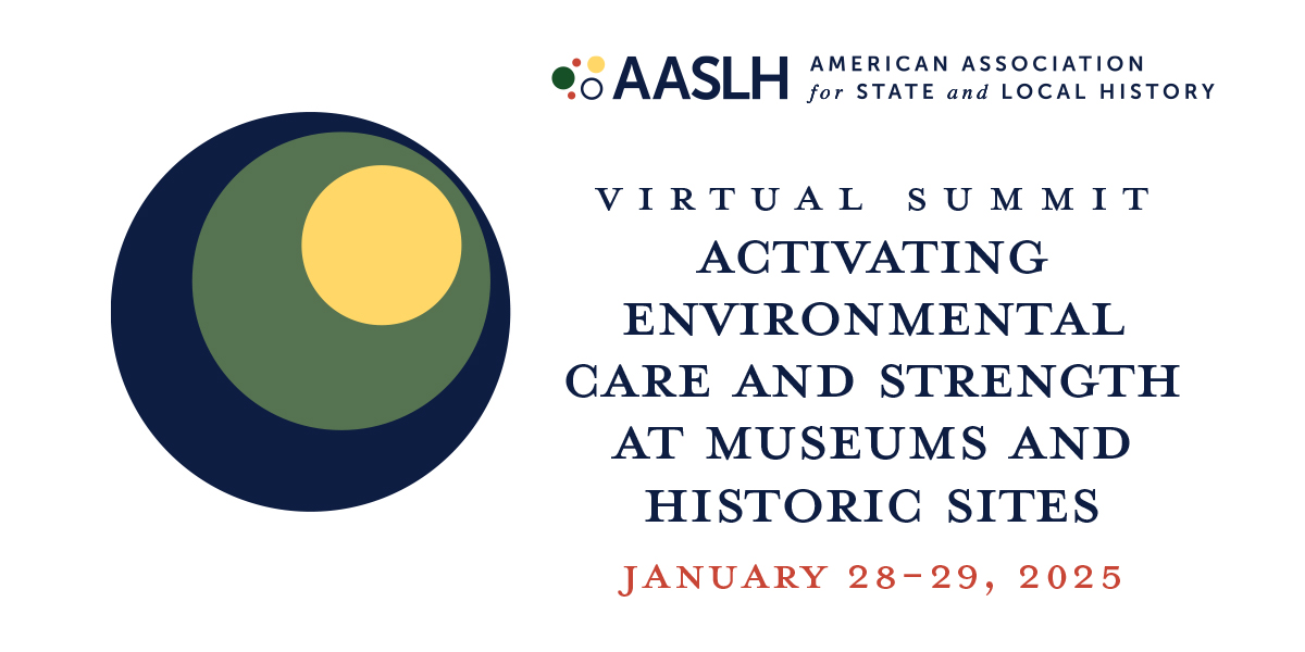 Ohio Local History Alliance (@ohiolha) on Twitter photo .<a href="/AASLH/">American Association for State and Local History</a> is hosting a virtual summit this month about the environment & historic sites. Learn how to make your museum more sustainable, how to prepare your org for a disaster, how to communicate about the climate and the environment, and more.
More info: aaslh.org/annualconferen… .<a href="/AASLH/">American Association for State and Local History</a> is hosting a virtual summit this month about the environment & historic sites. Learn how to make your museum more sustainable, how to prepare your org for a disaster, how to communicate about the climate and the environment, and more.
More info: aaslh.org/annualconferen…