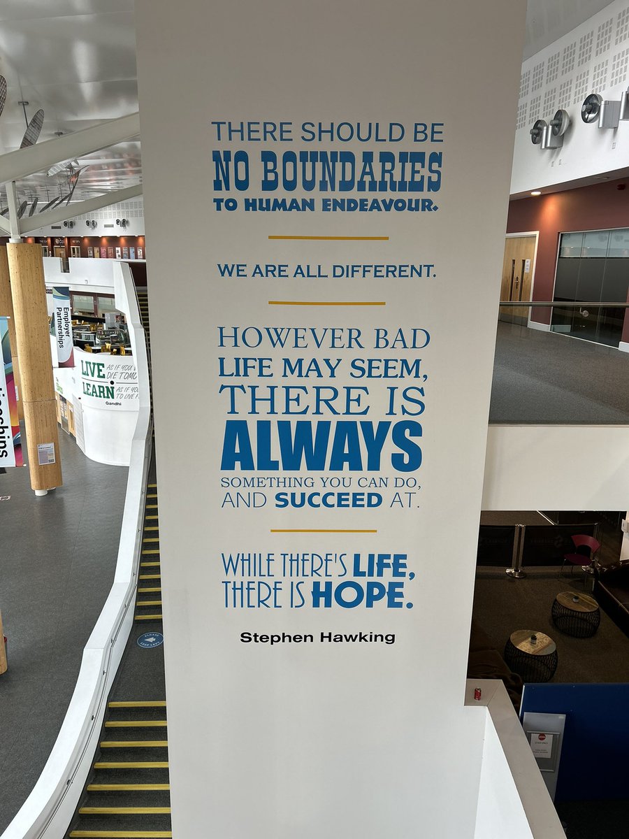 Dr Paul Redmond (@drpaulredmond) on Twitter photo Huge privilege to be invited to speak to staff today at <a href="/CheshireCollSW/">Cheshire College - South & West</a> at both the Ellesmere Port and Crewe campuses. This inspirational wall says it all! Have a great term, colleagues. Huge privilege to be invited to speak to staff today at <a href="/CheshireCollSW/">Cheshire College - South & West</a> at both the Ellesmere Port and Crewe campuses. This inspirational wall says it all! Have a great term, colleagues.
