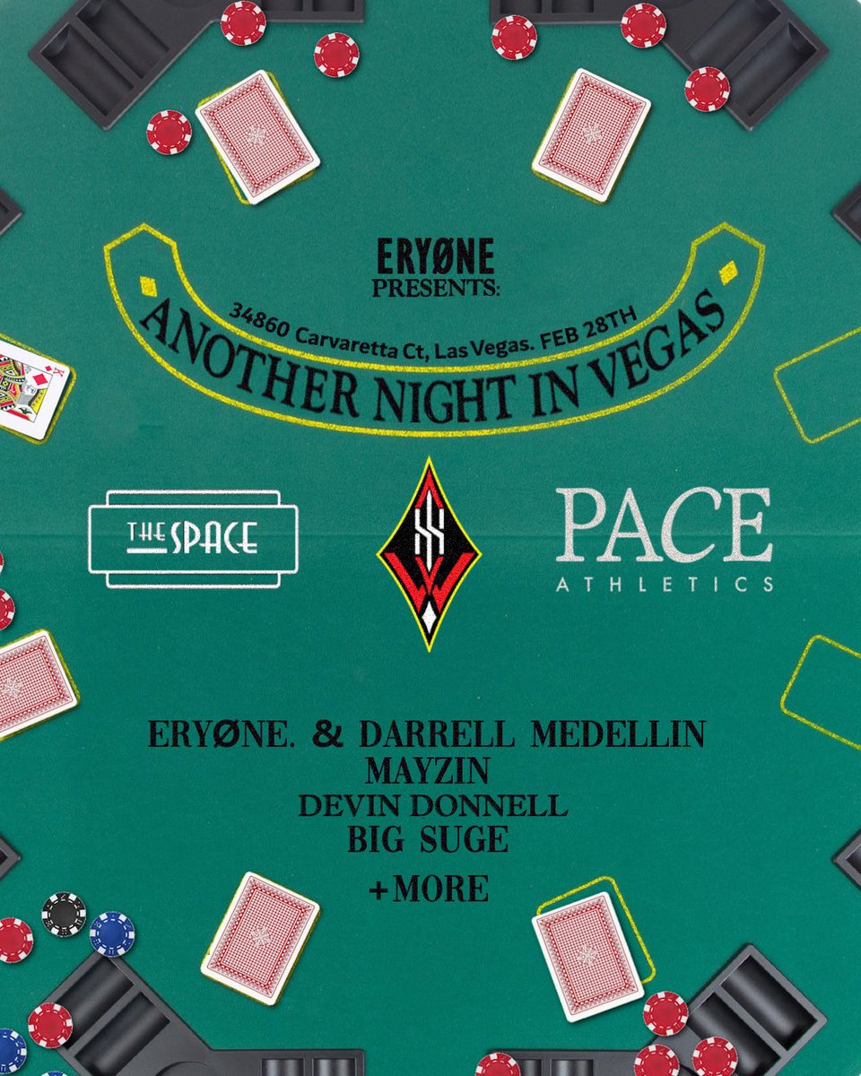 Las Vegas i’m running it back February 28th @ The Space LV