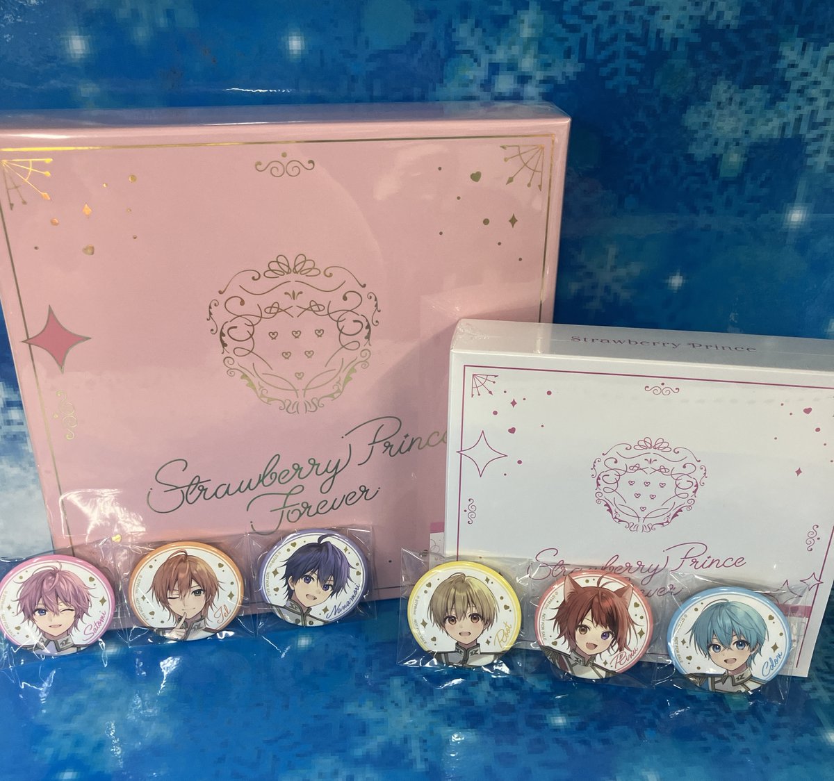 新品★すとぷり★すとろべりーらぶっ！★アニメイト★特典★缶バッジ★7点セット 🍓 #すとねく 🍓 💜🧡💖💛💙❤️ ジャケット＆アニメイト特典絵柄 公開