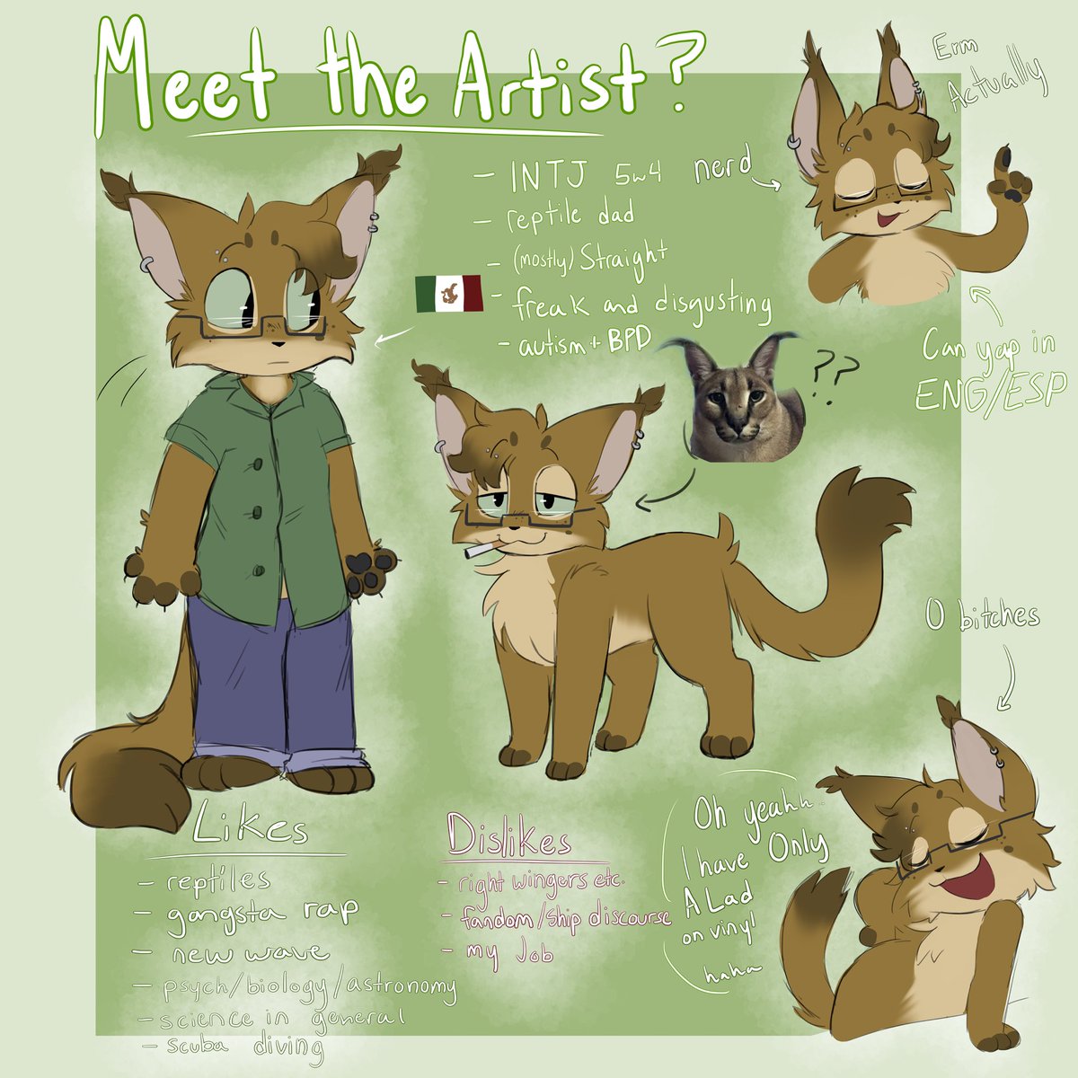 viperidaae's tweet image. New pinned!
-adult!!/he/him, AZ
-multifandom/multiship/furry
-I BLOCK: ALT RIGHT, SHEDTWT, TERFS, PARAPHILES, + if I’m uncomfortable
-Comms and trades usually open!! :P
-DMs open
-more details on carrd!!! Just be respectful, I love to yap 🫶💙
viperidaae.straw.page