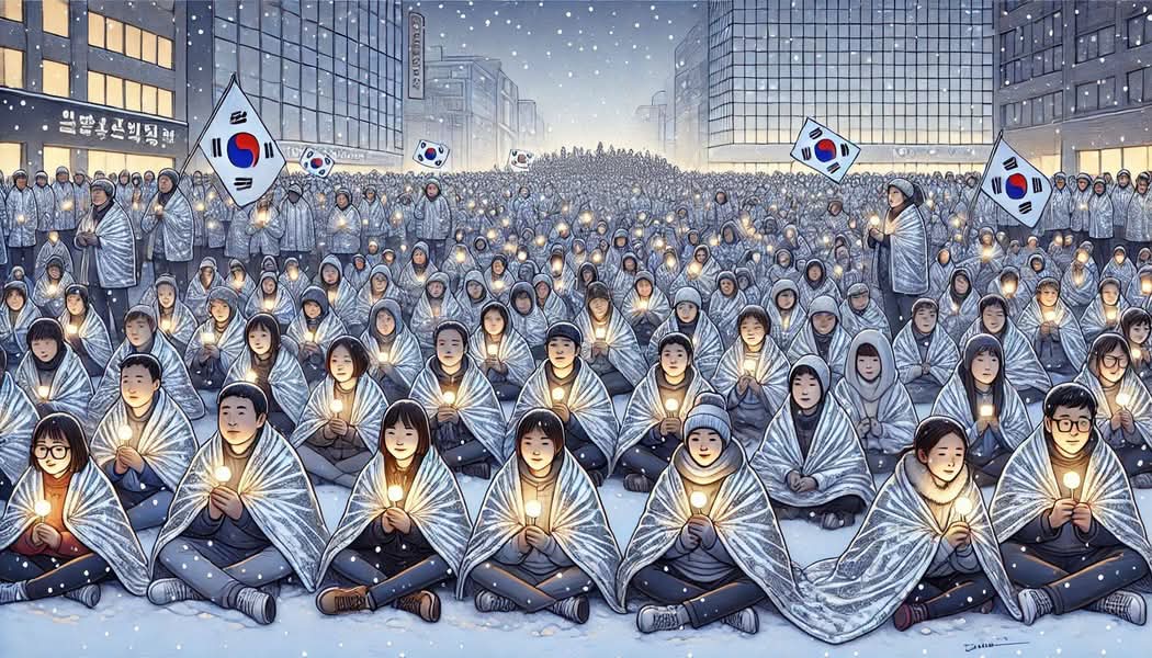 minjoo_hongtae's tweet image. 태극기부대 vs 키세스부대