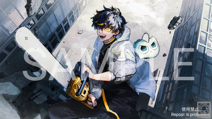 【お仕事】darupoi様cover曲『KICK BACK』Illust担当させて頂きました 