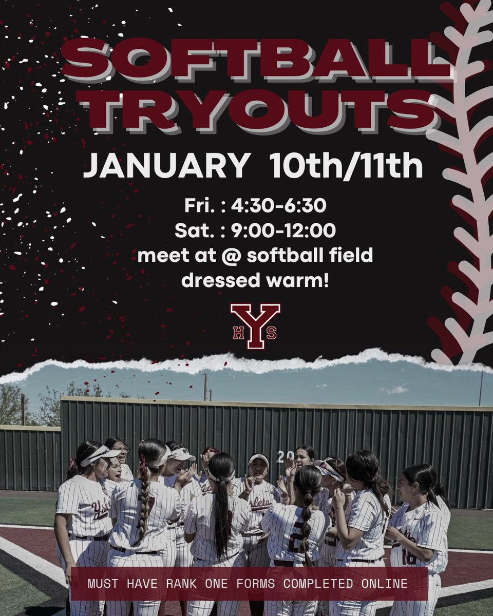 Can’t wait!!!! 🥎🫶🏼🏹

Bring layers, it will be very cold.