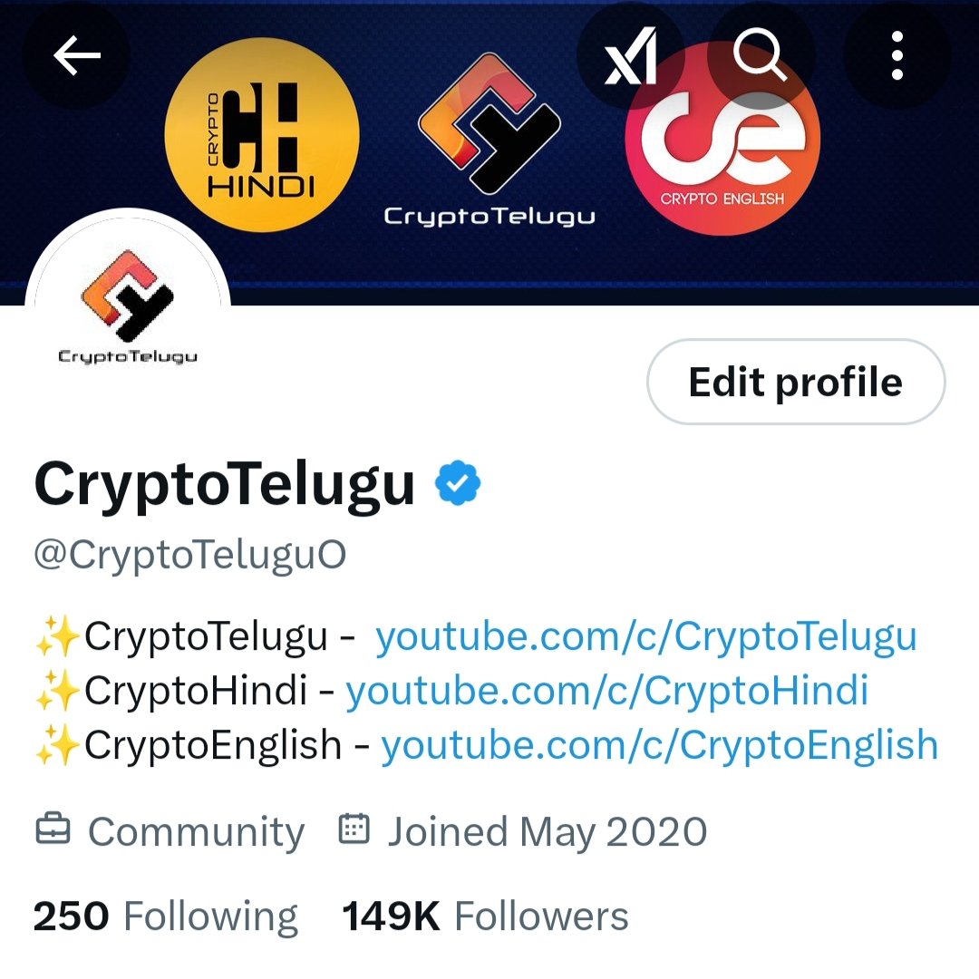 🫡Good morning

🤔150K today?

🎟️3 top WL Giveaways planned after 150K

😉Follow <a href="/CryptoTeluguO/">CryptoTelugu</a>

💙Like
🔁RT