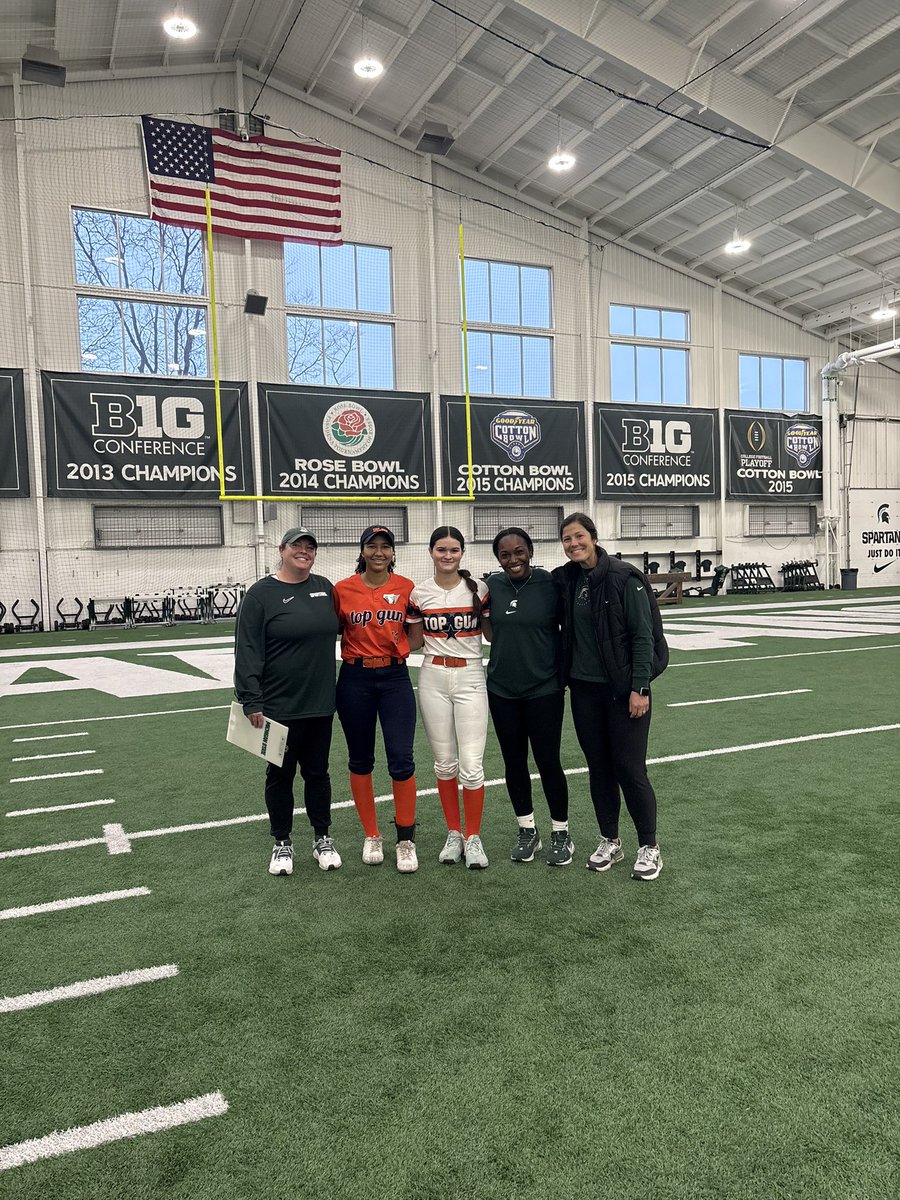Tiarra Thompson 2027 (@tiathompson_13) on Twitter photo Big thank you to <a href="/MSU_Softball/">Michigan State Softball</a> for such an awesome time at camp!! I loved being able to learn and receive some feedback from the players and coaches.
<a href="/ShoMcDonald/">Sharonda McDonald</a> <a href="/WellsBethaney22/">Bethaney Wells</a> <a href="/CoachDStenger/">Danielle Stenger</a> <a href="/topgun_skim/">Top Gun National 16u-SK</a> <a href="/TGASciara/">Top Gun National 16</a> <a href="/ab_softball2027/">Ariana Baker-Laster</a> Big thank you to <a href="/MSU_Softball/">Michigan State Softball</a> for such an awesome time at camp!! I loved being able to learn and receive some feedback from the players and coaches.
<a href="/ShoMcDonald/">Sharonda McDonald</a> <a href="/WellsBethaney22/">Bethaney Wells</a> <a href="/CoachDStenger/">Danielle Stenger</a> <a href="/topgun_skim/">Top Gun National 16u-SK</a> <a href="/TGASciara/">Top Gun National 16</a> <a href="/ab_softball2027/">Ariana Baker-Laster</a>