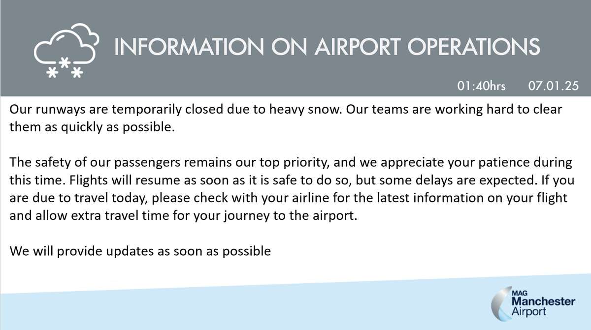 Manchester Airport tweet media