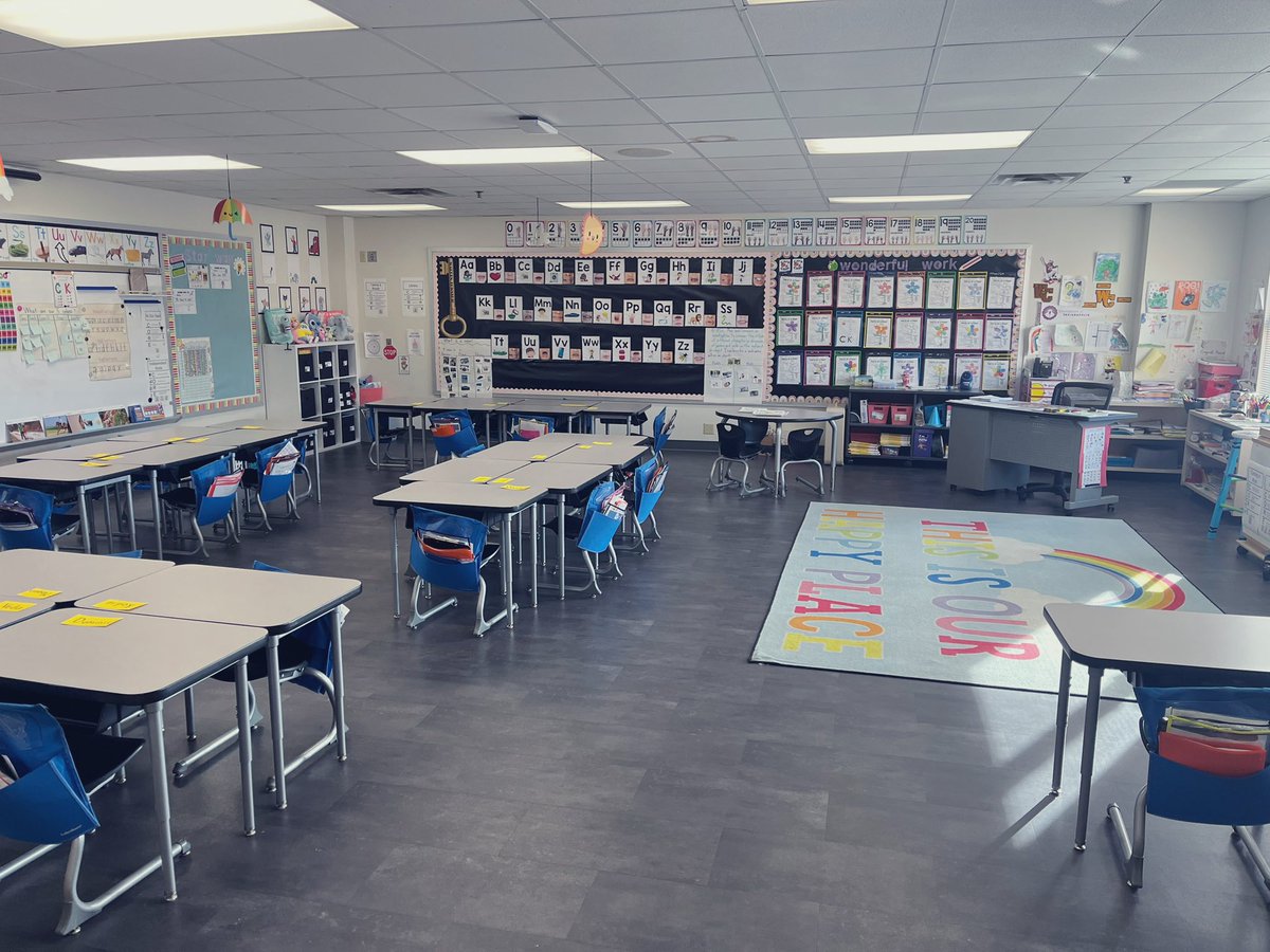 Looking forward to welcoming students back to school tomorrow! 🥰💜🚀 #backtoschool #BackToWork #thankful #classroom #lovemyjob
