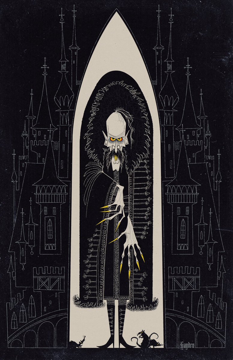 haydenevansart's tweet photo. 🐀🏰 𝔑𝔬𝔰𝔣𝔢𝔯𝔞𝔱𝔲 🏰🐀

Just call me Ellen Hutter the way I’ve been enamored with Count Orlok. His design, his voice, his costume, his voice, his rats, HIS VOICE.

Had to draw him! https://t.co/AZ2EZII5nq