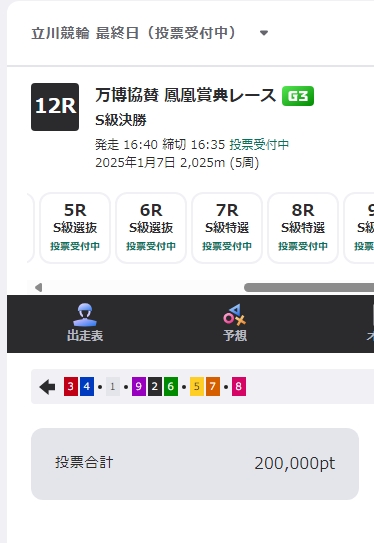 立川決勝は帯ねらったるけえ