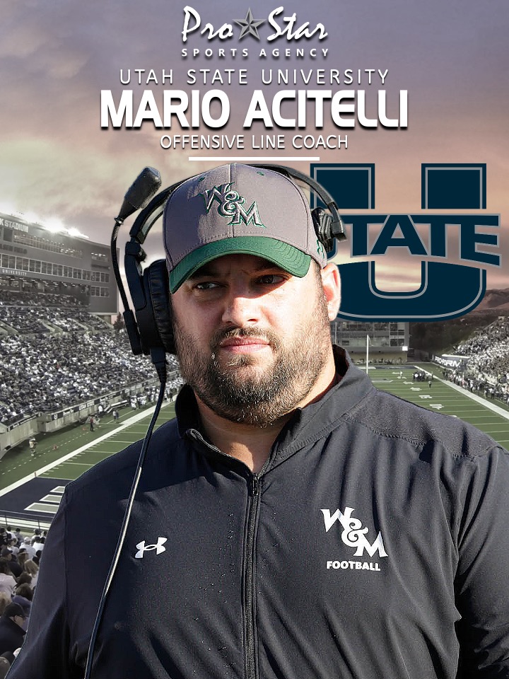ProStar Coaching (@prostarcoaching) on Twitter photo Congratulations to <a href="/CoachAcitelli/">Mario Acitelli</a> on his new role as O-Line coach at <a href="/USUFootball/">USU Football</a>! A rising star in the coaching game, Mario was most recently the OC/OL at <a href="/WMTribeFootball/">William & Mary Tribe Football</a> where his O ranked top 5 nationally (FCS) in 7 different categories in 2024. He's coached at Congratulations to <a href="/CoachAcitelli/">Mario Acitelli</a> on his new role as O-Line coach at <a href="/USUFootball/">USU Football</a>! A rising star in the coaching game, Mario was most recently the OC/OL at <a href="/WMTribeFootball/">William & Mary Tribe Football</a> where his O ranked top 5 nationally (FCS) in 7 different categories in 2024. He's coached at