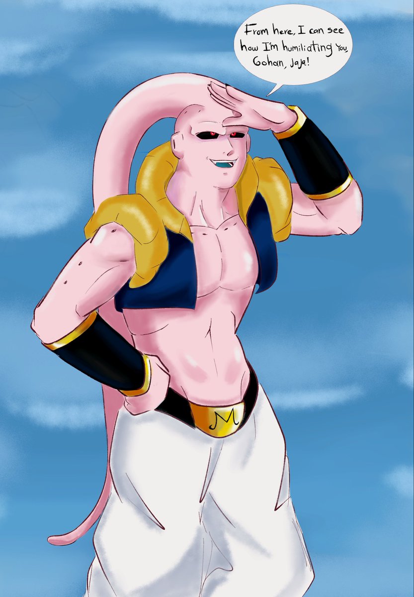EthereArt_Mrcy's tweet photo. It's his turn to humiliate someone 😆 (those who watched the anime will know the context)
#majinbuu #superbuu #buutenks #dragonball #dbz #魔人ブウ #art https://t.co/y1ZOgW5nfk
