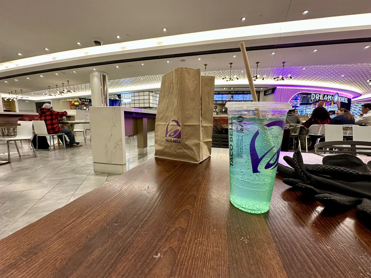 Eating Taco Bell at the biggest mall in New Jersey, truly the American dream