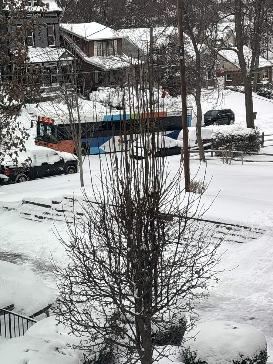 trish_small's tweet photo. Not a good day for Metro drivers. This poor guy has been stuck for over an hour. I help he gets help soon! 
@FOX19 https://t.co/6LN4A6whcC