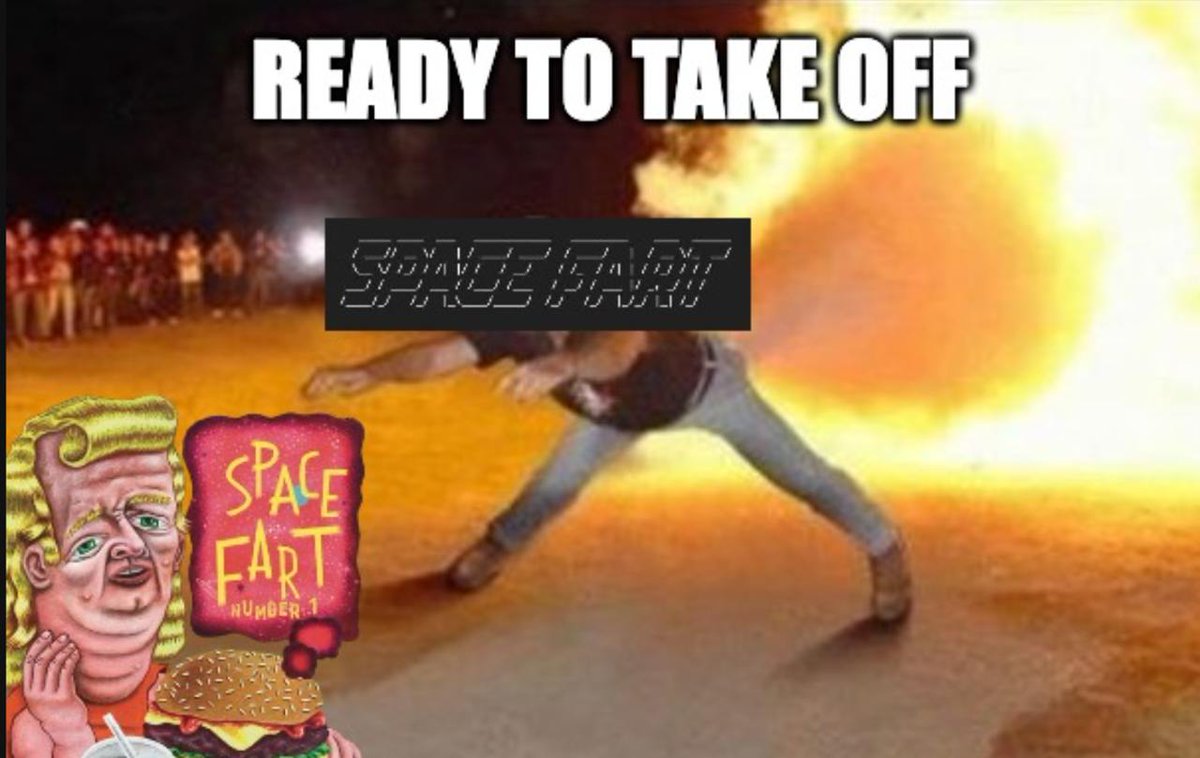 spacefart_sol's tweet photo. $SFART Fueled by burgers blasting to the moon https://t.co/x0k3s9PAjq