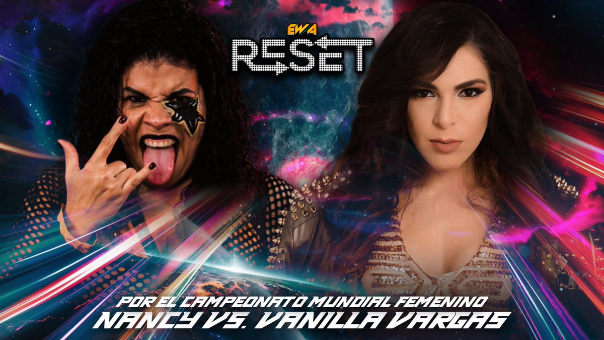 OFICIAL: La Destructora Nancy defenderá el Campeonato Mundial Femenino de EWA ante <a href="/VanillaVargas/">Vanilla Vargas</a> este sábado, 11 de enero, en el evento 𝗘𝗪𝗔 𝗥𝗘𝗦𝗘𝗧 en el Coliseo Antonio R. Barceló de Toa Baja 🇵🇷