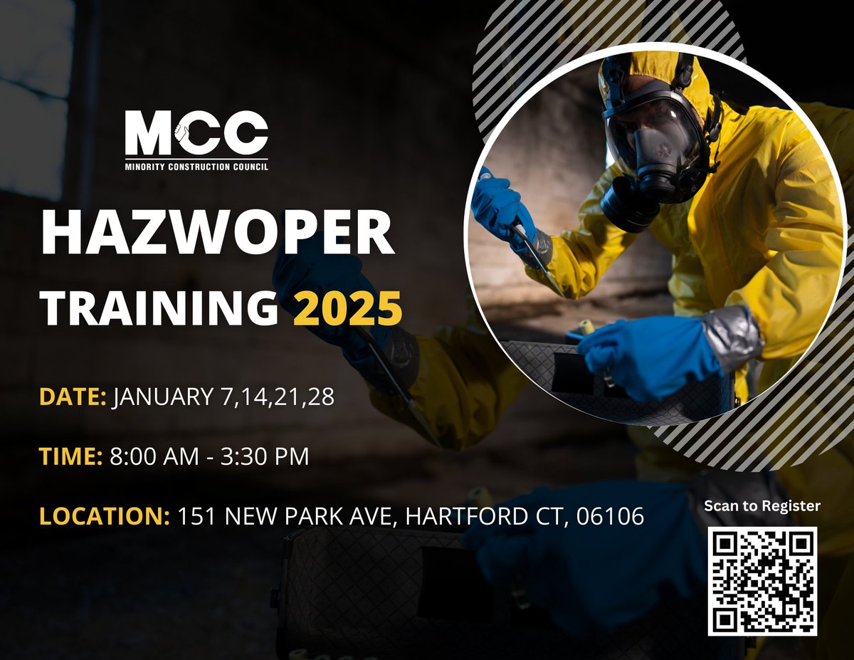 Hazwoper Training Starts Tomorrow!

Get the skills you need for hazardous materials safety and emergency response.

For more info, visit the MCC website at mccforct.org

#HazwoperTraining #WorkplaceSafety #MCC