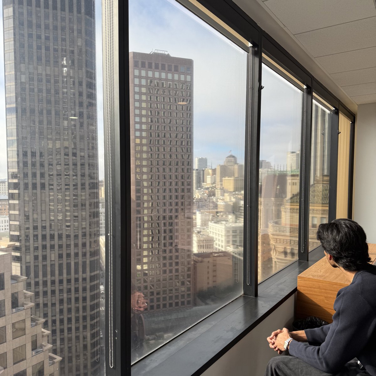 not a bad view from the new <a href="/getsapien/">Sapien</a> office (and of <a href="/pranavravella/">Pranav Ravella</a>)