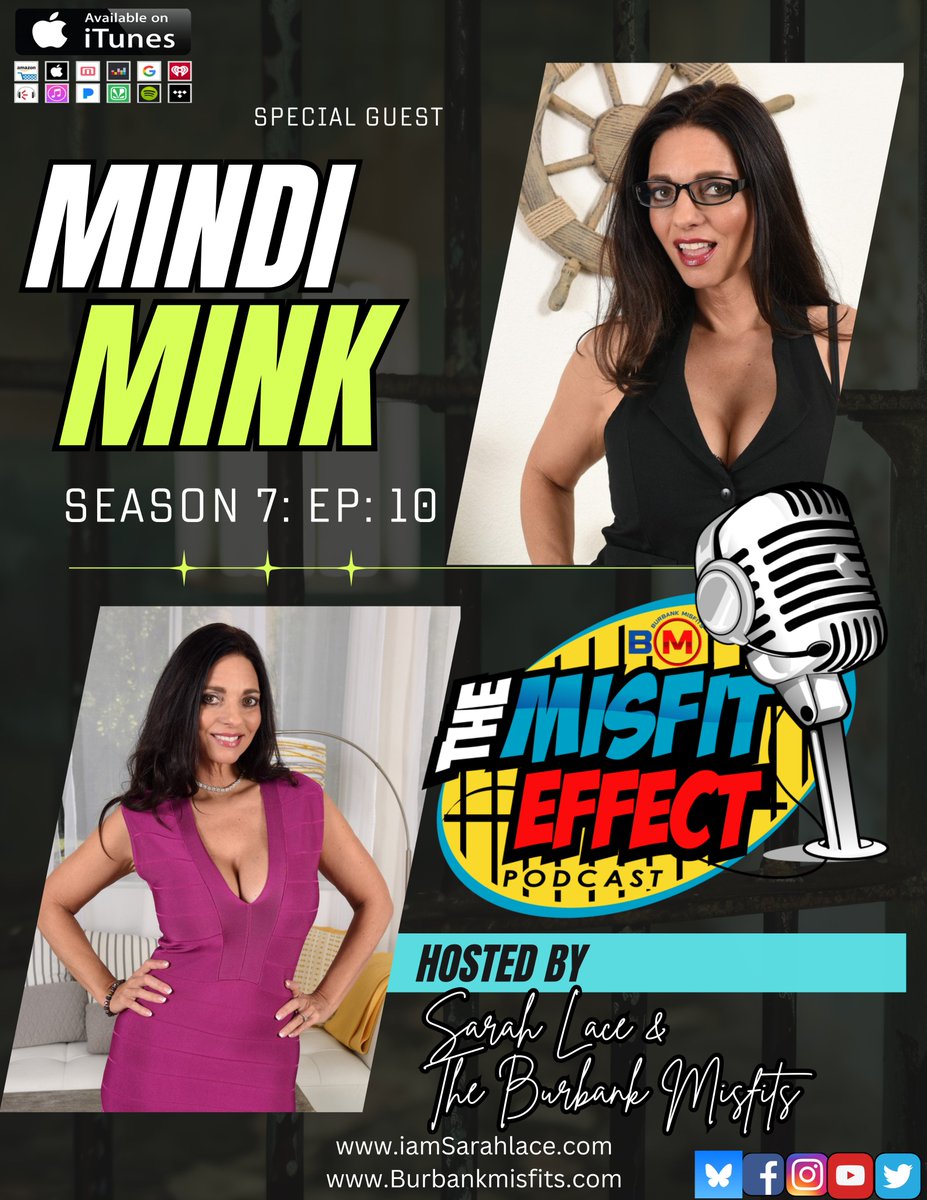burbankmisfits's tweet photo. NEW @burbankmisfits The Misfit Effect episode titled 'The Storyline Effect' feat. @MindiMink w/ host @iamsarahlace &amp; @rawstarr for audio https://t.co/kTaY9NBhYA https://t.co/yFn75WYfeg &amp; Every Podcast Platform. for video: https://t.co/A8NaXj9ZLk #podcast https://t.co/uokW9wCFbI