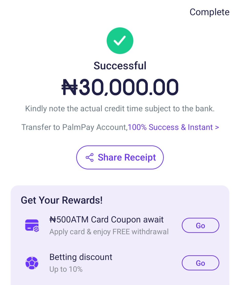 27Batallion's tweet image. Drop your AZA
RETWEET
Like
Follow

OPAY 30k
ZENITH 30k
PALMPAY 20k
KUDA 25k
Access 30k, Other banks 20k