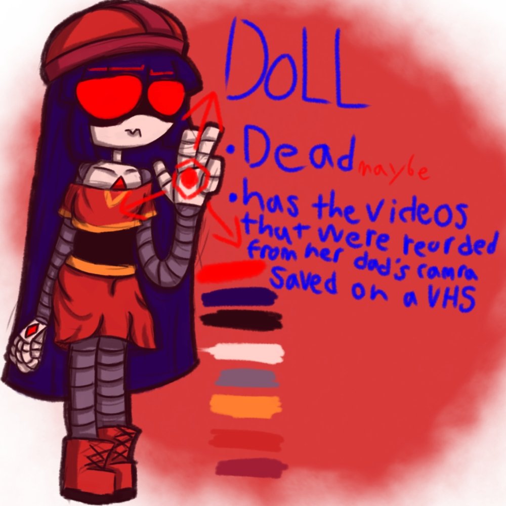 Catsr25's tweet photo. Dolls design #murderdrones https://t.co/MgoQFoDPWp