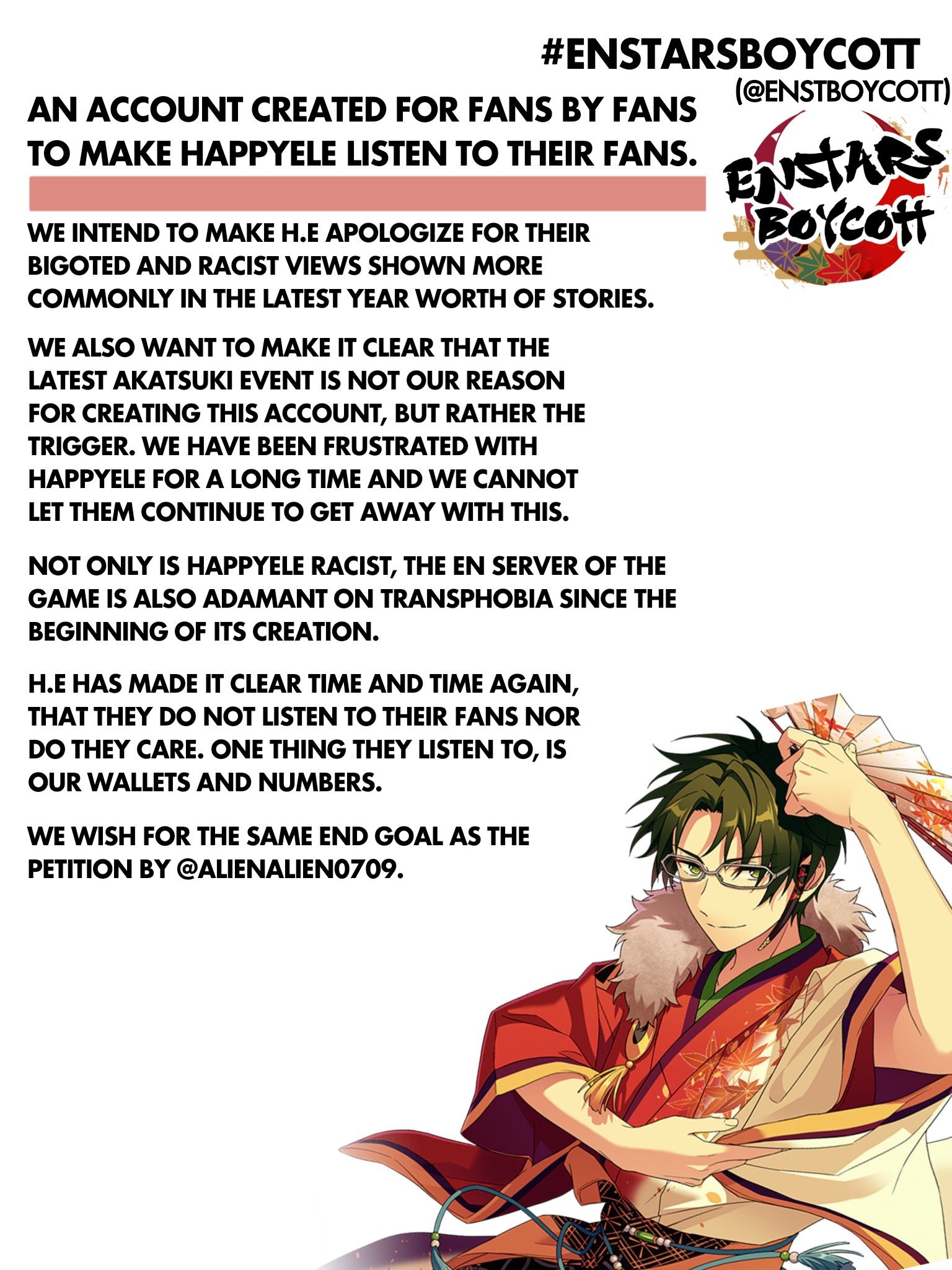 roro ☆ on X: boycott enstars guys t.cofVsQhEgxql  X
