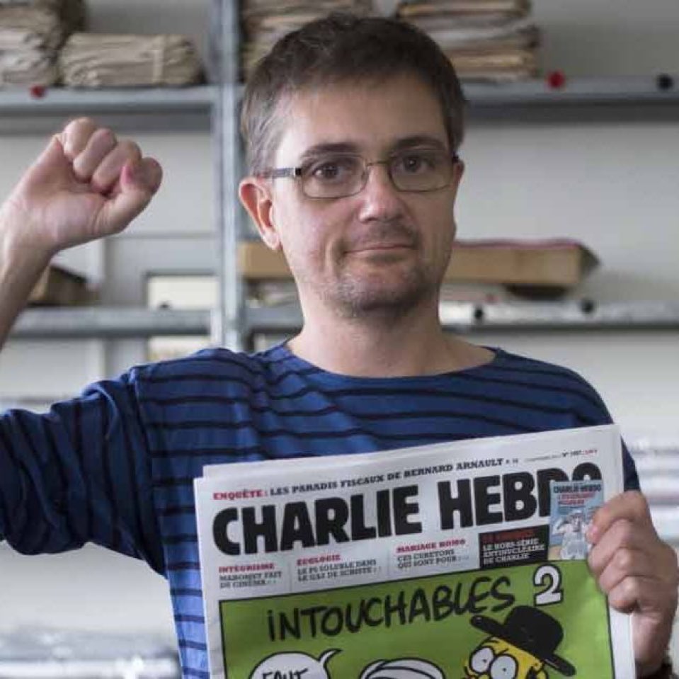 Charb, tu étais un mec profondément bon, courageux, libre, humaniste et talentueux. Tu me manques, et tu nous manques. Pensées fraternelles, mon pote ; ton combat ne s’arrêtera pas et nous serons victorieux ✊