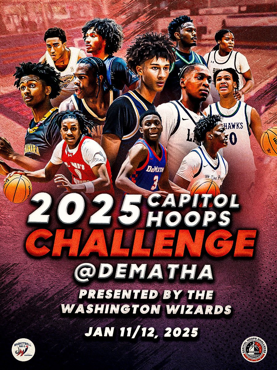 Year 3 of the Capitol Hoops Challenge 

This Saturday &amp; Sunday at DeMatha the ⭐️’s will be out 

Event details here: capitolhoops.com/2025-capitol-h…