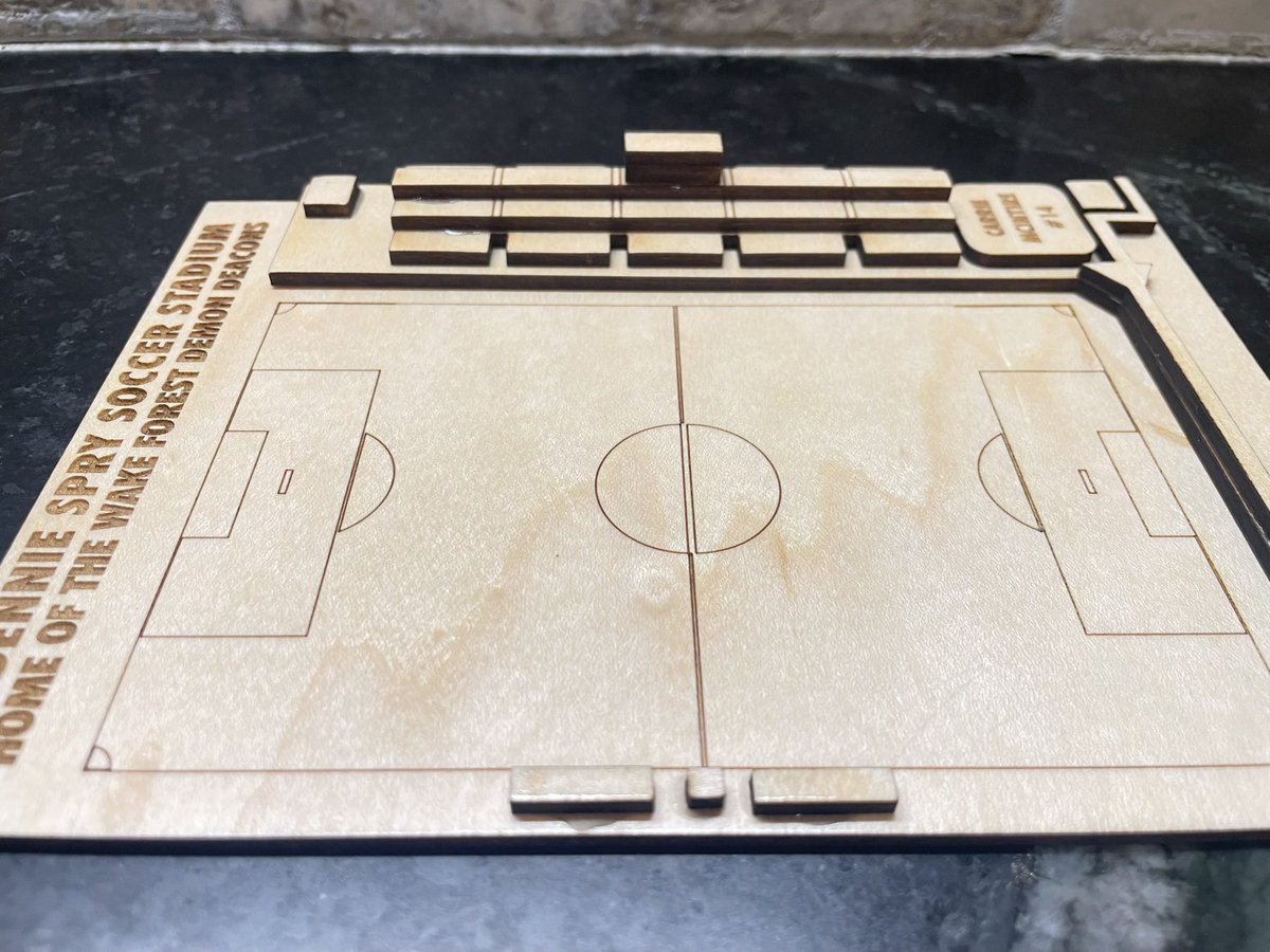 A new year of 3D laser-cut and custom designed stadiums in finished maple. 

Day 4: Wake Forest Demon Deacons Spry Soccer Stadium 

Each piece is originally designed and hand assembled by Andy Losik. 

#ACC #CollegeSoccer #Etsy

ClassicStadiumFire.etsy.com