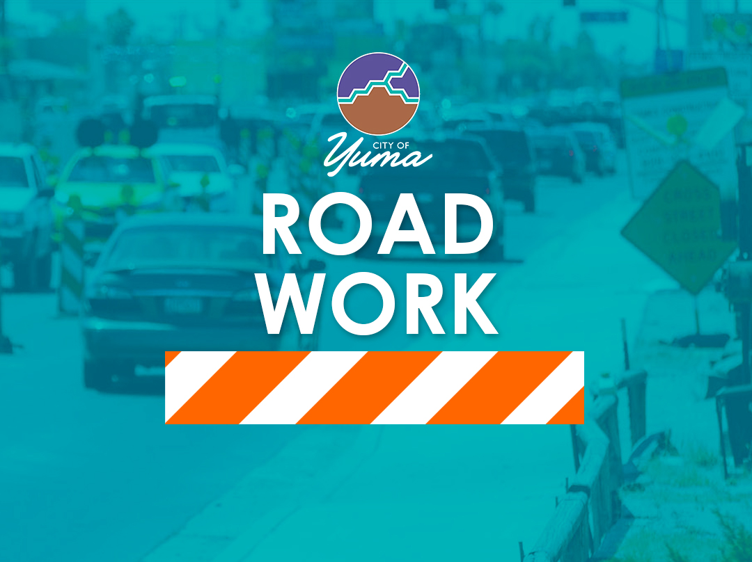 Public Works crews will be working on the south side of 16th Street between 1st Avenue and Arizona Avenue this Wednesday through Friday. A lane restriction will be in place for eastbound traffic. Please plan ahead accordingly and obey traffic control devices.