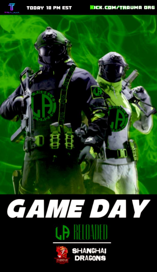 IT’S GAME DAY❗️

10:00p EST // #wearereloaded

🟢 kick.com/traumaorg