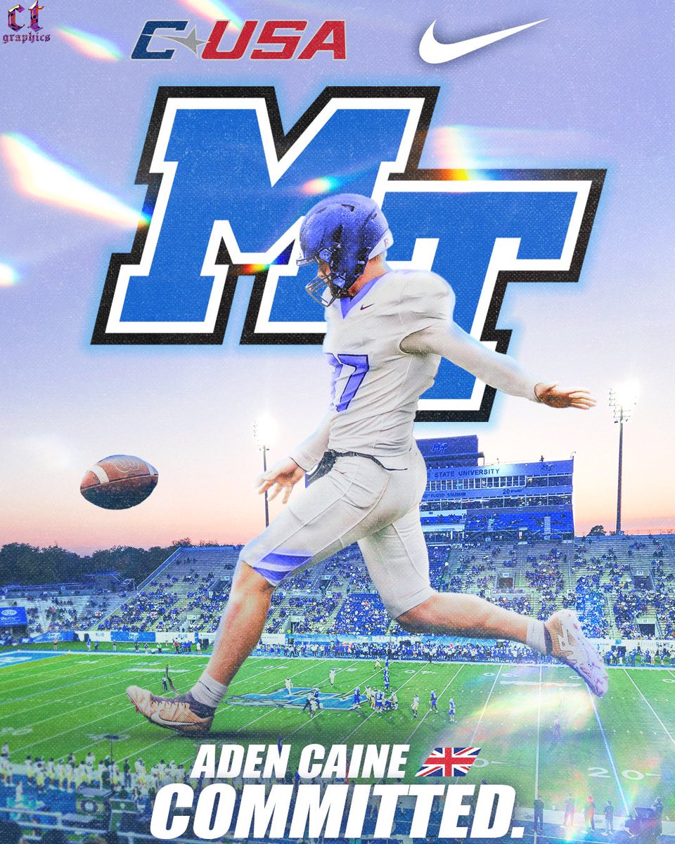Aden Caine (@adencaine) on Twitter photo New Chapter, Let’s work!!!
<a href="/CharalambousB/">Coach Brad Charalambous</a> <a href="/CamCurtis_MTSU/">Cam Curtis</a> <a href="/ThePuntFactory/">Aaron Perez</a> <a href="/PFNEBruno/">Bruno Perlicki</a> <a href="/MT_FB/">Middle Tennessee Football</a> New Chapter, Let’s work!!!
<a href="/CharalambousB/">Coach Brad Charalambous</a> <a href="/CamCurtis_MTSU/">Cam Curtis</a> <a href="/ThePuntFactory/">Aaron Perez</a> <a href="/PFNEBruno/">Bruno Perlicki</a> <a href="/MT_FB/">Middle Tennessee Football</a>