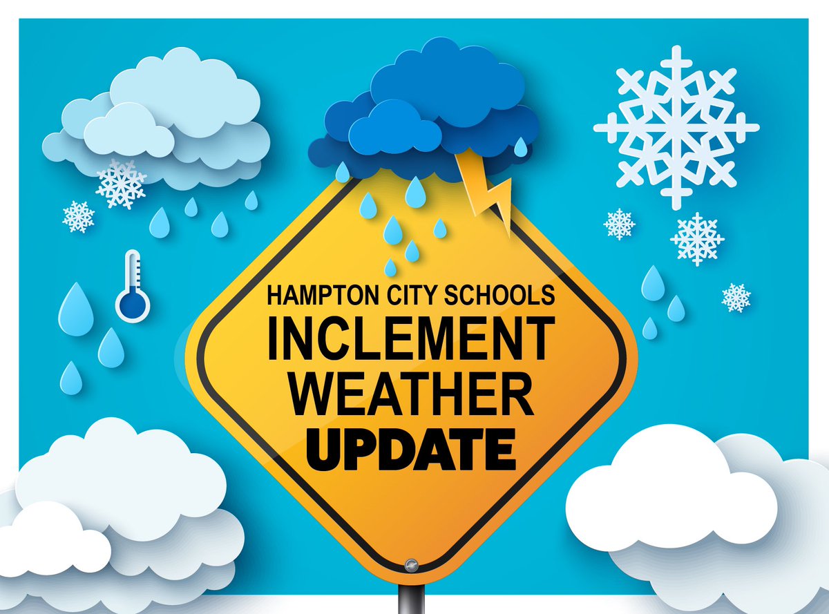 With forecasted precip &amp; freezing temps, icy conditions remain a concern that could affect safe transportation. All HCS schools &amp; offices will remain closed on Tues., Jan. 7, to include all after-school and evening activities. Check your email for additional details.