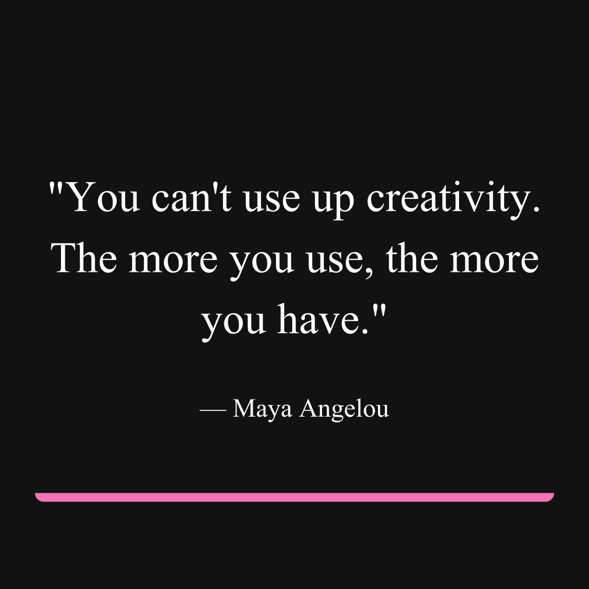 DanielPink's tweet photo. "Creativity isn't a finite resource - it's more like a muscle that grows stronger with use. 

Top performers don't wait for inspiration - they know that creativity is a practice, not a gift." https://t.co/CgJG3r6OPV