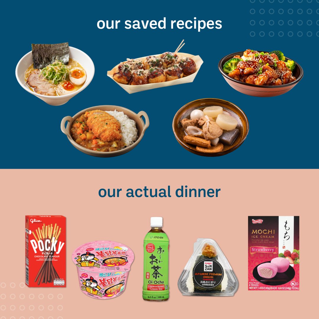 Uwajimaya's tweet photo. The duality of shopping at Uwajimaya. Some days we’re making saved recipes... other days, it’s instant ramen, onigiri, and mochi ice cream. And honestly, both are equally delicious. 😌
#Uwajimaya #PNW #SimpleAndDelicious #JapaneseFood #QuickMeals https://t.co/h35kix58pD