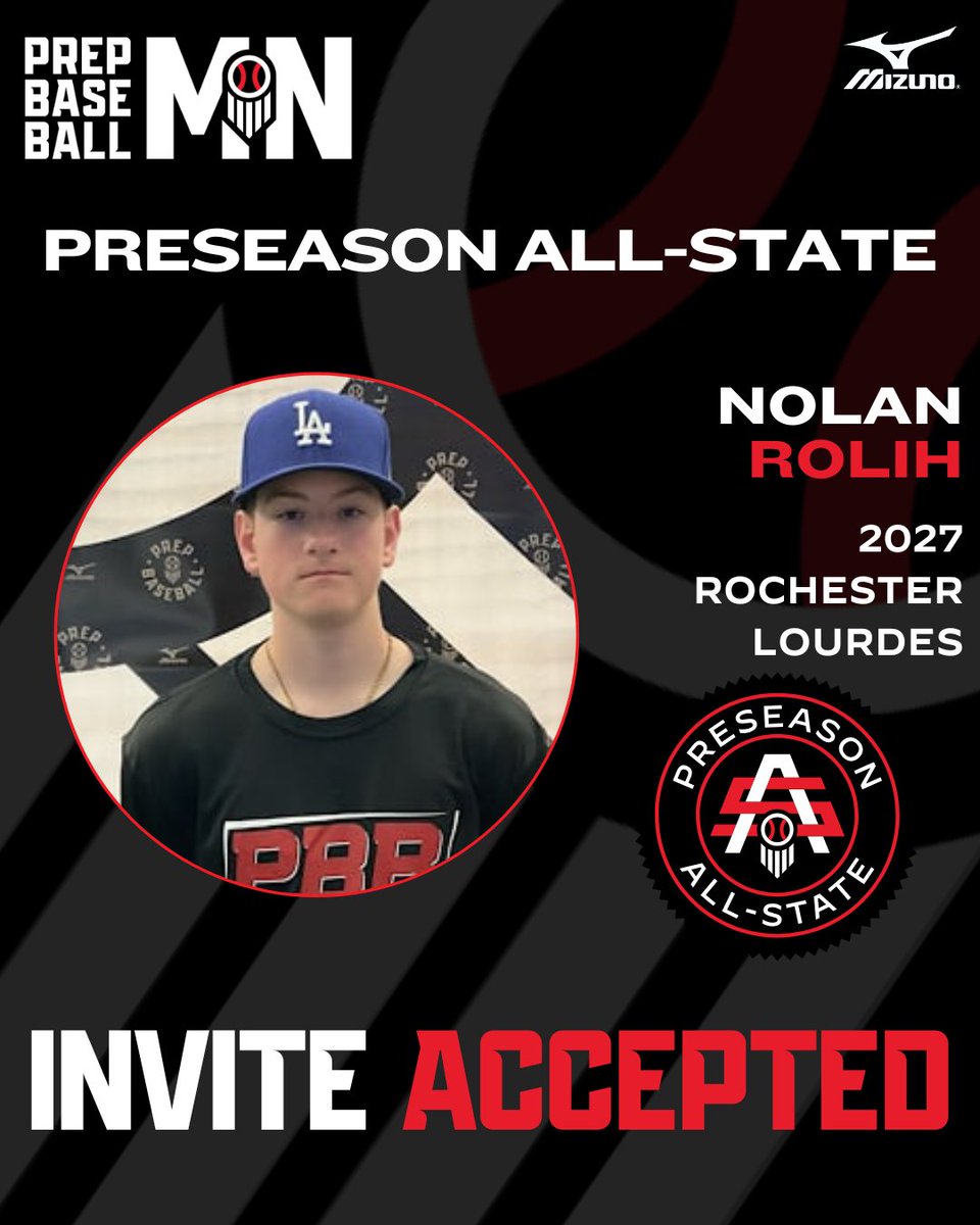 Prep Baseball Minnesota (@prepbaseballmn) on Twitter photo ππππ πππππππππ πππ-πππππ
ππ―π·πͺπ΅π¦π₯ ππ€π€π¦π±π΅π¦π₯ β
Nolan Rolih | <a href="/NolanRolih/">Nolan Rolih</a>
βΎ OF/SS
π 2027
π <a href="/LourdesBasebal1/">Rochester Lourdes Baseball</a>
#MNPAS2025
π€ loom.ly/cBf8efs ππππ πππππππππ πππ-πππππ
ππ―π·πͺπ΅π¦π₯ ππ€π€π¦π±π΅π¦π₯ β
Nolan Rolih | <a href="/NolanRolih/">Nolan Rolih</a>
βΎ OF/SS
π 2027
π <a href="/LourdesBasebal1/">Rochester Lourdes Baseball</a>
#MNPAS2025
π€ loom.ly/cBf8efs