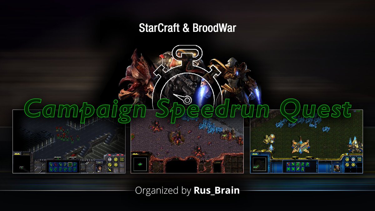 ⚡️I'm happy to invite you for the StarCraft &amp; BroodWar Compaign Speedrun Quest organized by Rus_Brain.

Whoever ends 1st in any campaign speedrun by the end of 2025 will get $1,000 per campaign.

Bonus: $5,000 bonus if challenge won in all six categories.
tl.net/forum/brood-wa…