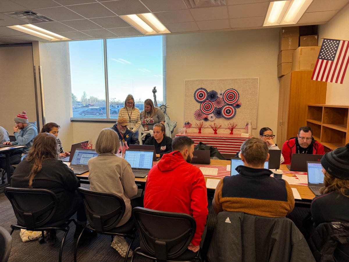 crystalclear823's tweet photo. Busy day of traveling today at Mustang High School! Teachers visited different “countries” of their choosing to complete hands-on learning projects and collect passport stamps! #engagingpd @MustangSchools https://t.co/c9EgivlQgZ