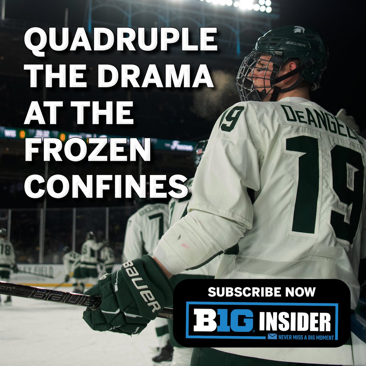 Quadruple the Drama at The Frozen Confines 🏒

More in today's Big Ten Insider: Four big wins, Buckeyes' first MAC Hermann Trophy winner, and Maryland Wrestling's childhood foes turned teammates.

Subscribe to get the next edition ➡️ bit.ly/3BMkxnR