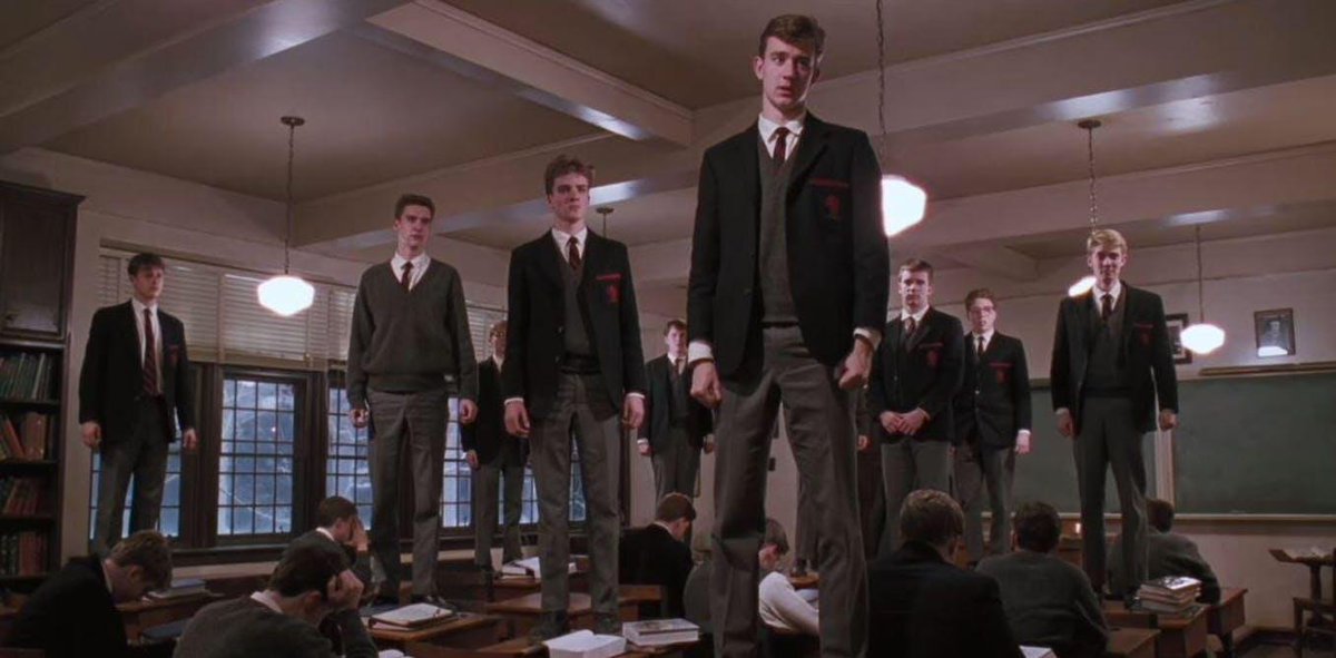 CinemaTweets1's tweet image. “Carpe diem. Seize the day, boys. Make your lives extraordinary.” There are some films that just enter your life &amp;amp; never leave. Dead Poets Society (🌟🌟🌟🌟) is one of those films. There is never, ever a wrong time to watch this film, but I always find myself coming back to this…