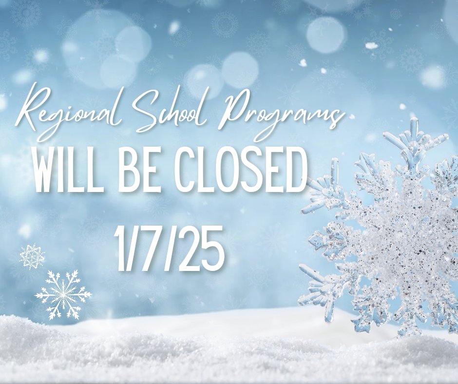 RSP will be closed tomorrow, Tuesday, 1/7/25, due to inclement weather.  Stay warm ❄️