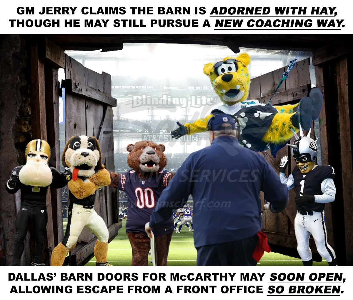 emscharf's tweet image. #CowboysNation: #MikeMcCarthy need only wait 1 TD + a 2-pt conversion (8 days from now) to make interviews w/ the @ChicagoBears &amp;amp; @Saints something GM Jerry cannot refuse. McCarthy can "negotiate" w/ the self-admirer until that day, OR he can show some PRIDE and go another way.
