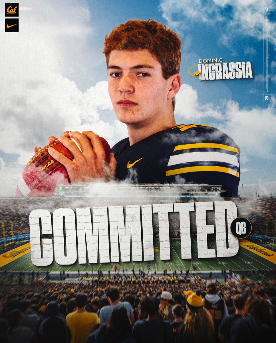 DOMINIC INGRASSIA (@dom_ingrassia14) on Twitter photo Offered! <a href="/CalFootball/">Cal Football</a> 100% Committed. All Glory to God. Ready to work. Go Bears! 🔵🐻🟡
<a href="/CoachHarsin/">Bryan Harsin</a> <a href="/NickRolovich/">Nick Rolovich</a> <a href="/coachTcsm/">Tim Tulloch Sr.</a> <a href="/CoachDovey/">Mike Dovenberg</a> <a href="/JUCOFFrenzy/">JUCO Football Frenzy</a> <a href="/BrandonHuffman/">Brandon Huffman</a> Offered! <a href="/CalFootball/">Cal Football</a> 100% Committed. All Glory to God. Ready to work. Go Bears! 🔵🐻🟡
<a href="/CoachHarsin/">Bryan Harsin</a> <a href="/NickRolovich/">Nick Rolovich</a> <a href="/coachTcsm/">Tim Tulloch Sr.</a> <a href="/CoachDovey/">Mike Dovenberg</a> <a href="/JUCOFFrenzy/">JUCO Football Frenzy</a> <a href="/BrandonHuffman/">Brandon Huffman</a>