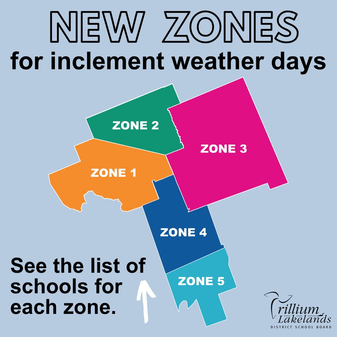 Beginning January 7, TLDSB will be moving to a zoned approach for transportation cancellations on inclement weather days. 

Learn more: ow.ly/3W3950UAIgo