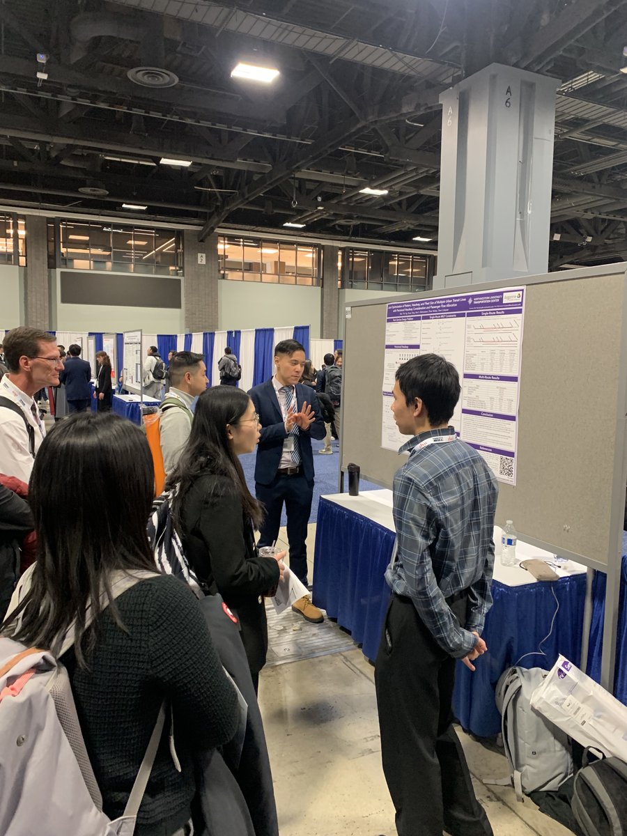 InfoNUTC's tweet photo. Happening now at TRB: Max Ng and Draco Tong present, "Joint Optimization of Pattern, Headway, and Fleet Size of Multiple Urban Transit Lines with Perceived Headway Consideration and Passenger Flow Allocation." ππ #TRB2025 #TransitPlanning #UrbanMobility #NUTC https://t.co/02ffpwStgg