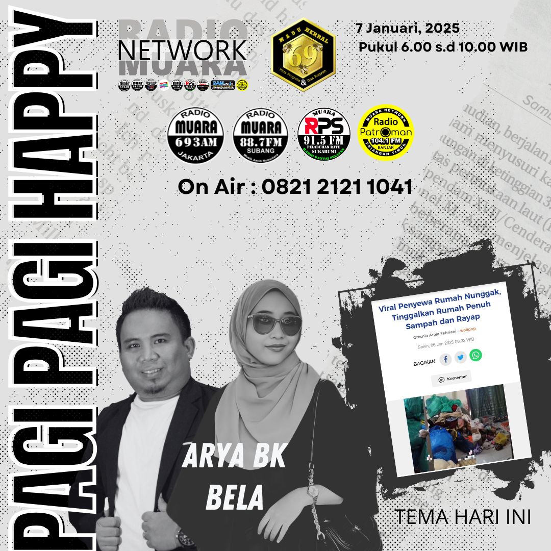 Baraya yuk merapat di #PagiPagiHappy ada Arya Sama Bela nih yg nemenin dengan berita hangat dan pastinya ada kuisnya loh... 
#maduherbal69 #radiomuaranetwork #kotabanjar #patromanradio #radiopatroman1041fm #priangantimur #pagi #siaranpagi