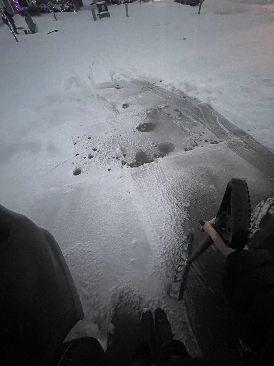 Doty is still shoveling, even in the dark! #gettingitdone #snowdaynumbershoveling #LadyGalesTandF