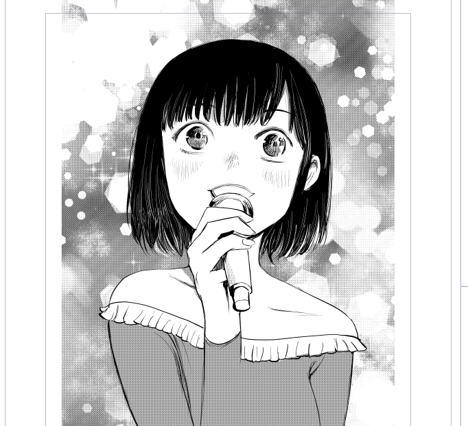 背景にちょっとはめ込むだけにしっかり大きく描かないといけない地味な仕事 