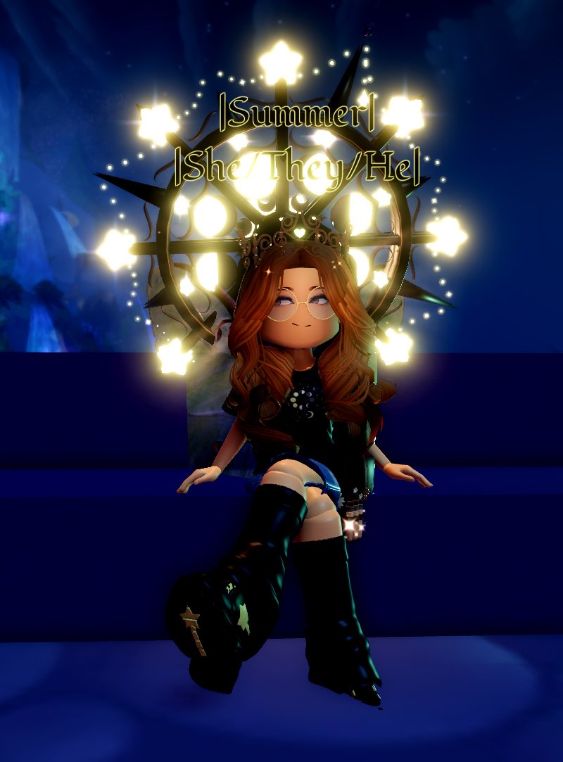 darthawesome3's tweet image. ☀️ NEW PINNED! 🌙

hii!! my name is summer and i&apos;m an extremely dedicated royale high player. i&apos;ve been playing since 2017 and it&apos;s been one of my most important special interests since. i do have lots of other interests but i mainly want this account to be about rh! 🌟