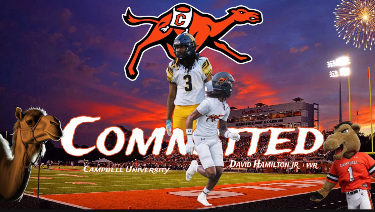 <a href="/GoCamelsFB/">Campbell Football</a>  🐪 let’s Roll ! #RollHumps #Committed
